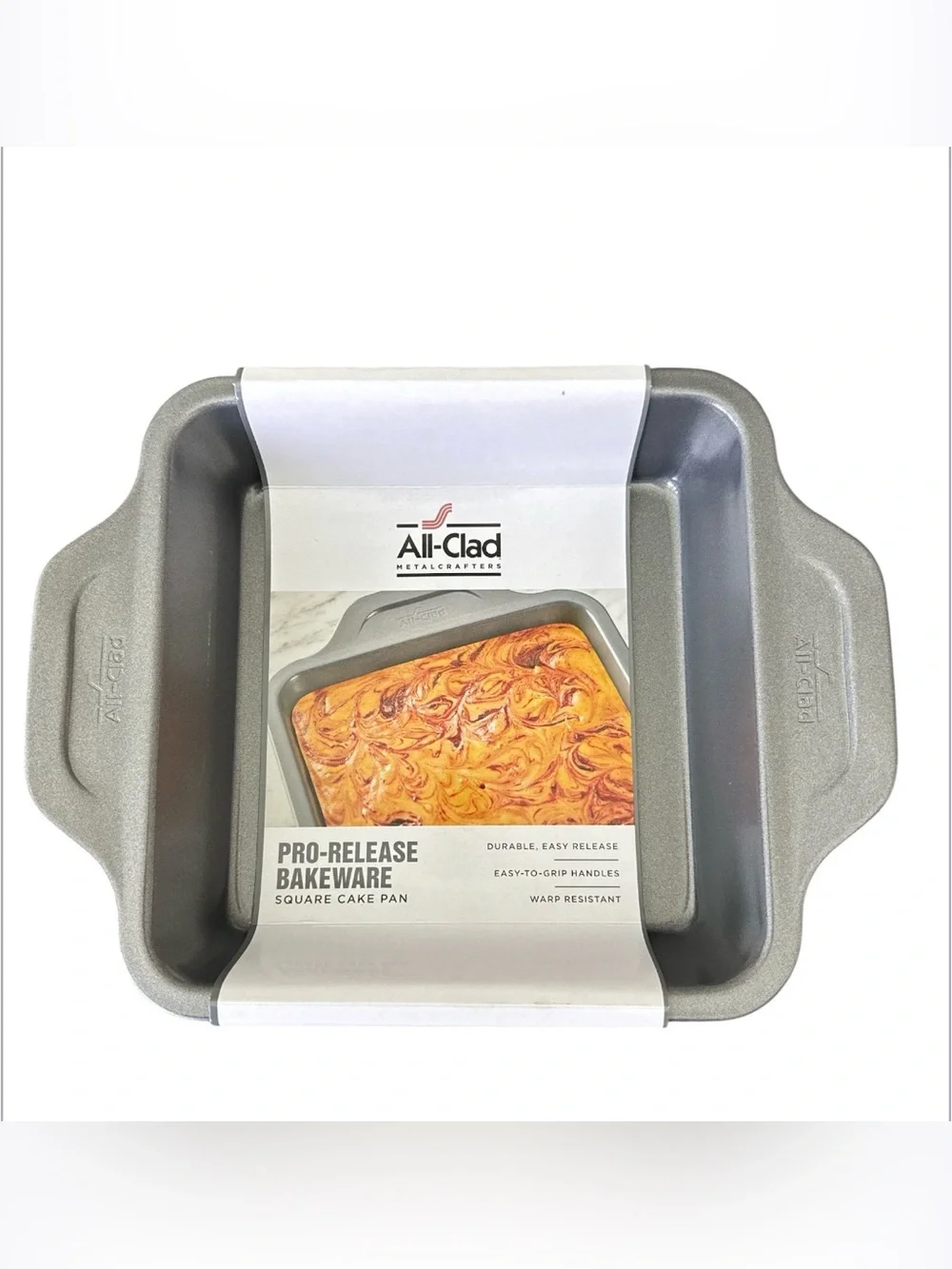 All Clad Pro Release Bakeware Square Baking Pan Gray 8 x 8 Cooking Gifts New